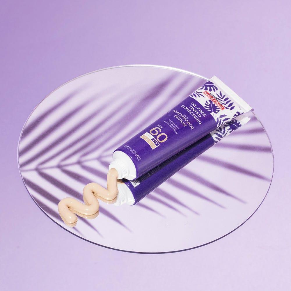 Oil-Free Tinted Sunscreen with Niacinamide Serum SPF 60