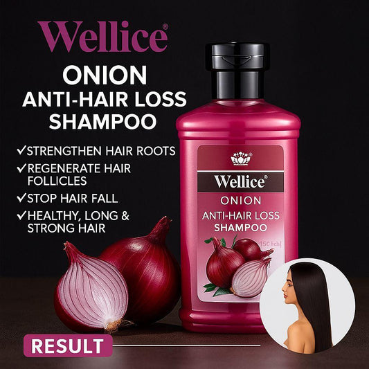 Original Wellice Onion Anti Hair Loss Shampoo 400 ml