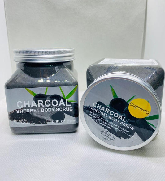 Charcoal Body Scrub Exfoliator 350g All Skin Types