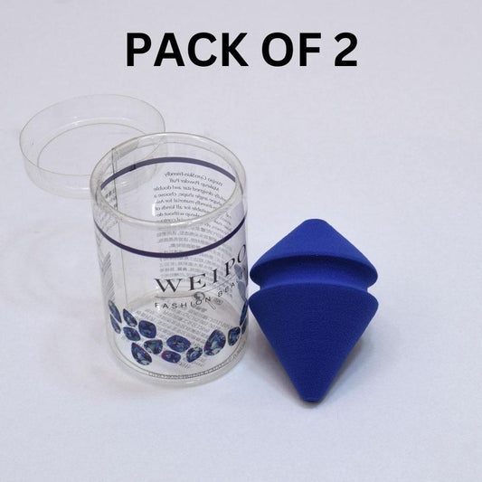 Blue Makeup Sponge Pack of 2 Reusable Polyurethane