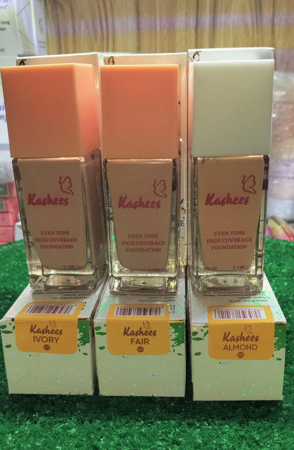 Kashees High Coverage Liquid Foundation 45ml Beige Ivory