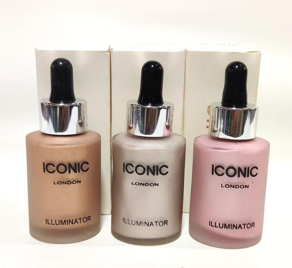 3 Pcs Pink Liquid Highlighter High Coverage Glowy
