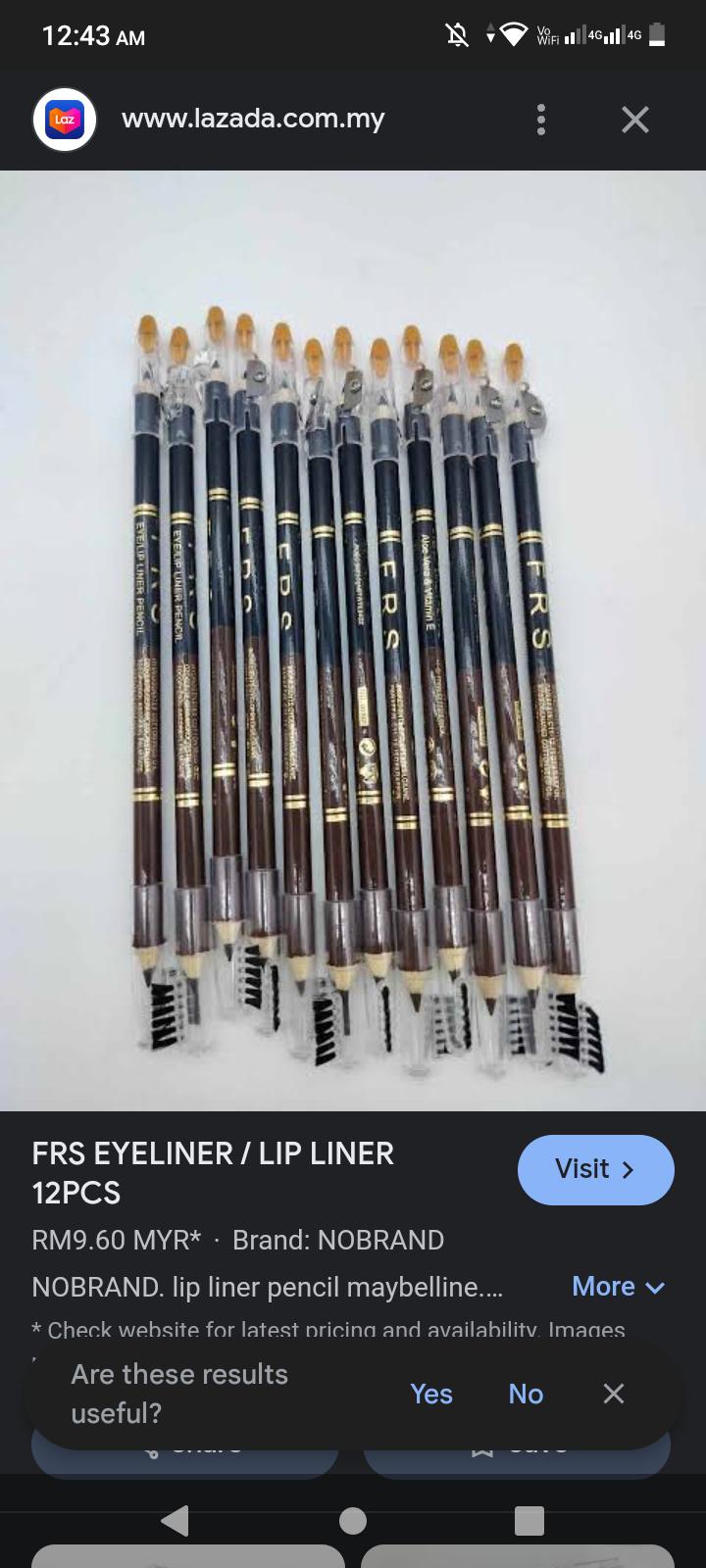 12 Pcs Eyebrow Pencil With Brush Black High Pigment
