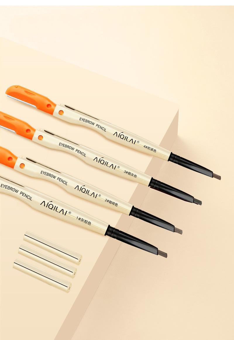 Waterproof 3-in-1 Eyebrow Pencil Brush