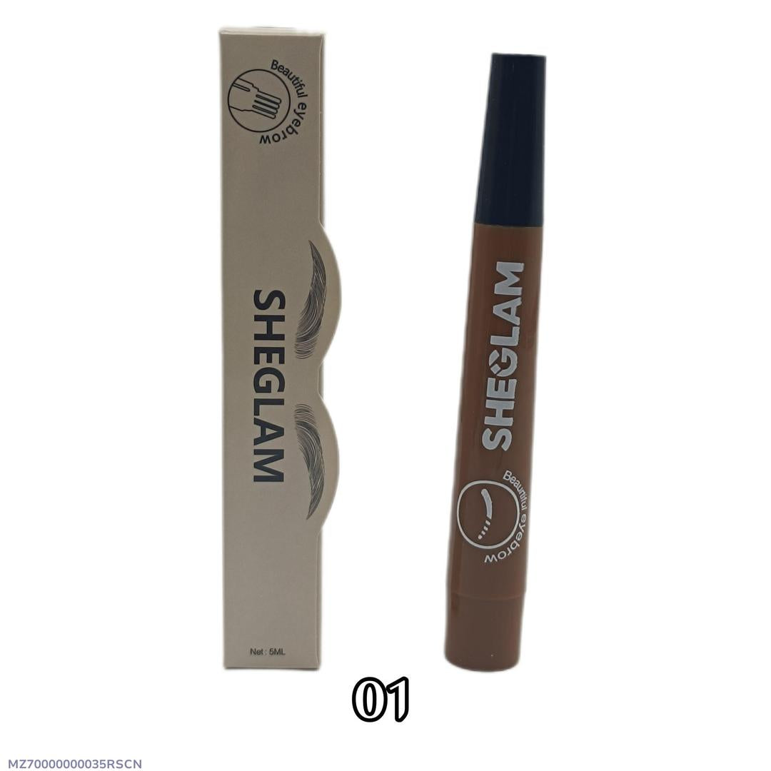 Waterproof Liquid Eyebrow Pen Brown 5ML