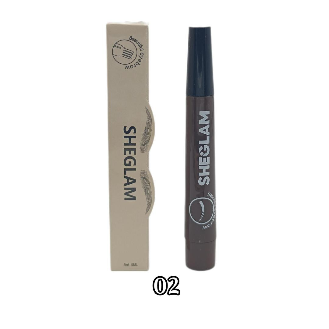 Waterproof Liquid Eyebrow Pen Brown 5ML