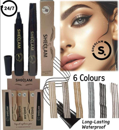Waterproof Liquid Eyebrow Pen Brown 5ML