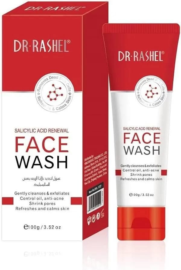 Salicylic Acid Face Wash 100ml Acne Scar Remover Glowing