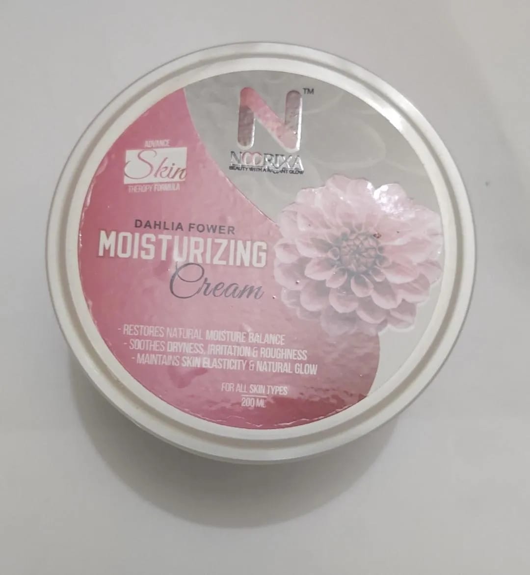 Dahlia Flower Moisturizing Cream 200ml All Skin Types