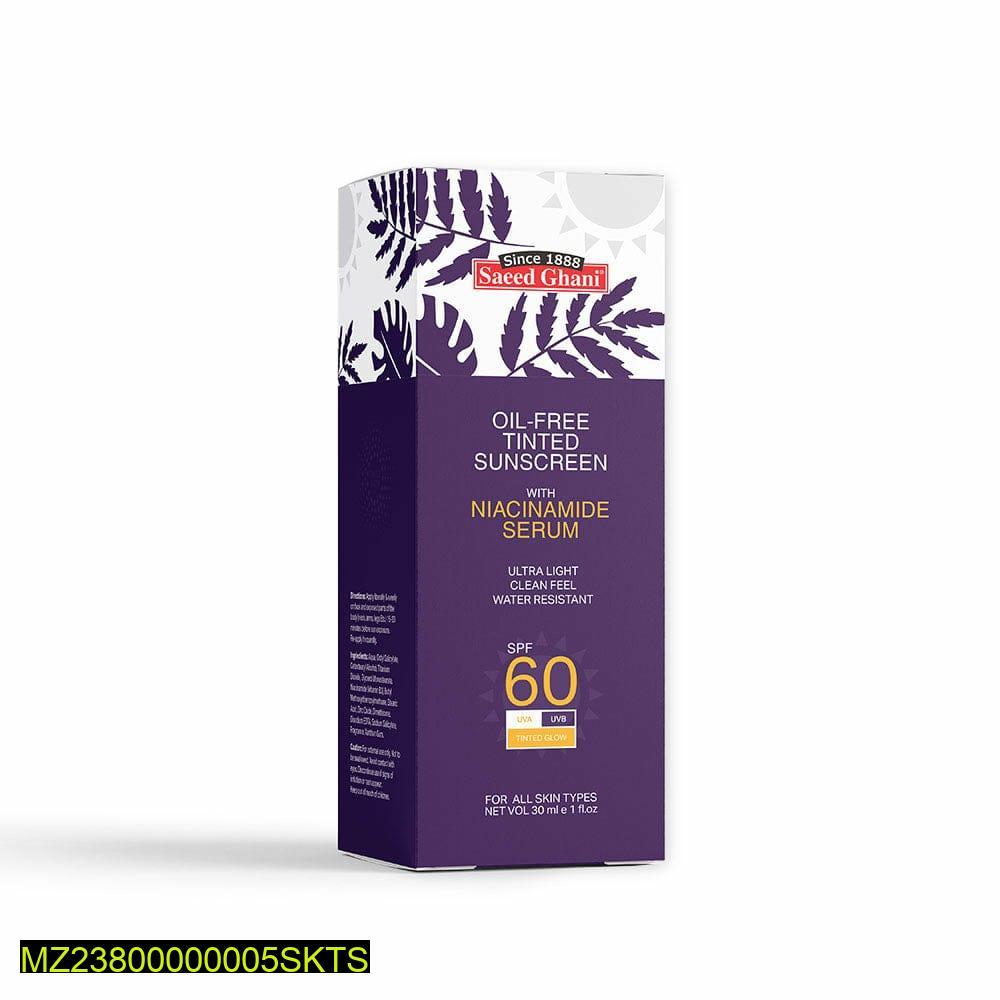 Oil-Free Tinted Sunscreen with Niacinamide Serum SPF 60