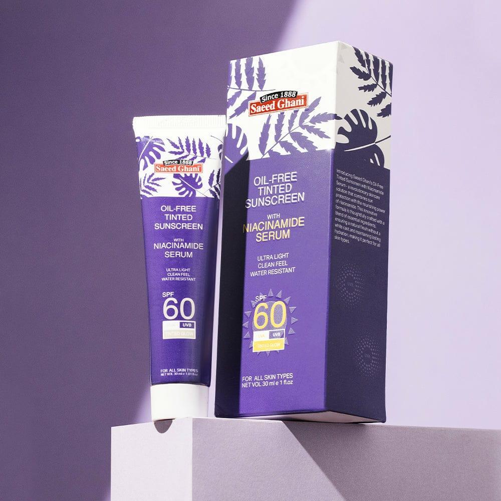 Oil-Free Tinted Sunscreen with Niacinamide Serum SPF 60