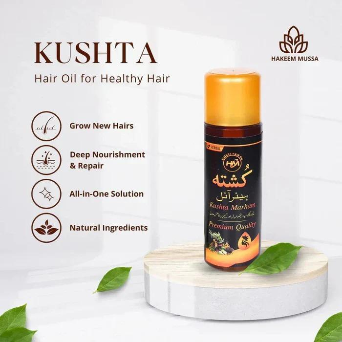 Kushta Hair Oil 120ml Boosts Growth &amp; Reduces Loss