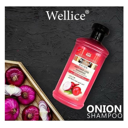 Original Wellice Onion Anti Hair Loss Shampoo 400 ml