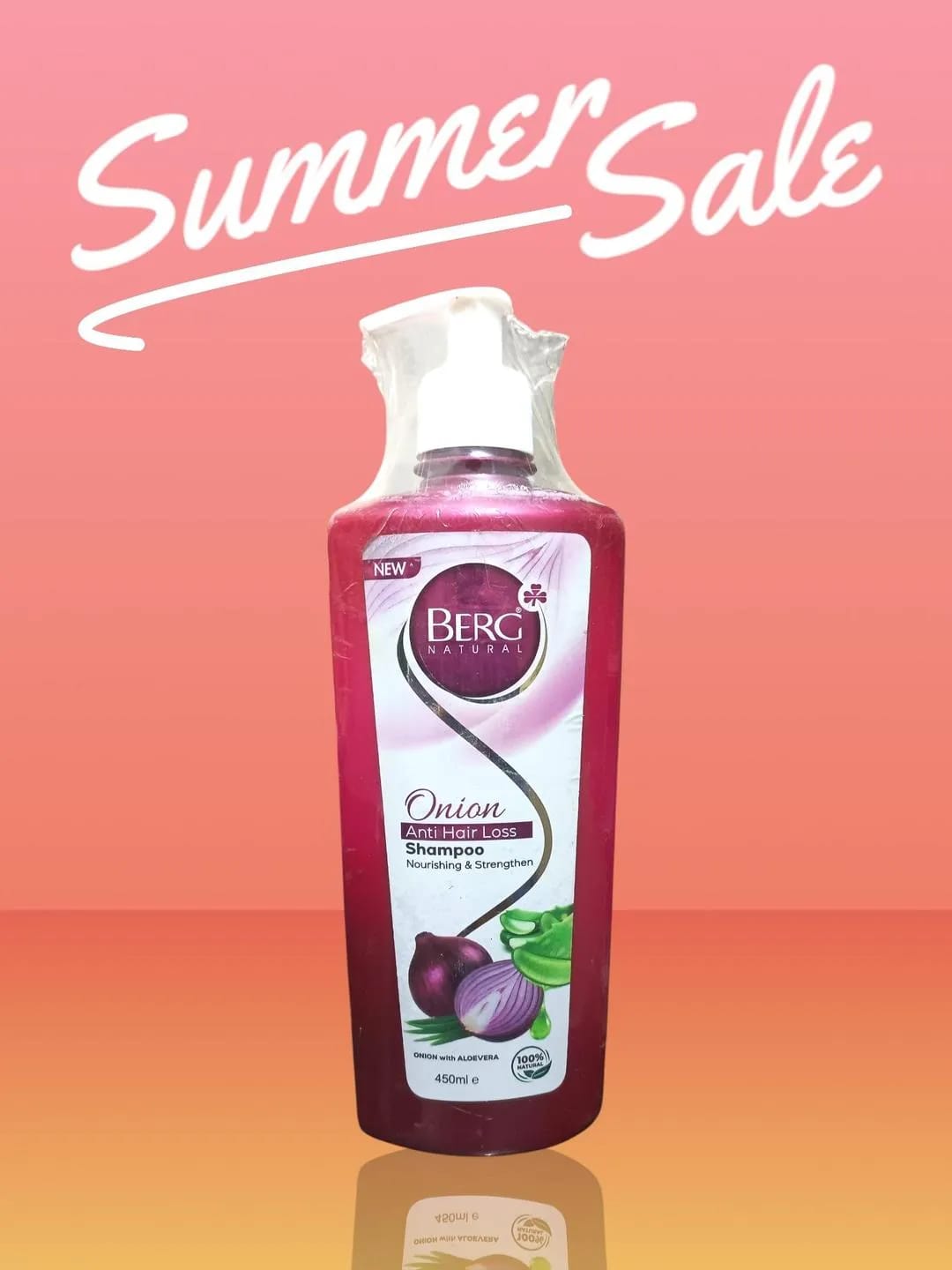 Berg Natural Onion Anti Hair Loss Shampoo 450ml