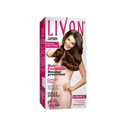 Livon Hair Serum - 50ml Anti-Dandruff &amp; Anti-Hair Fall Formula for All Hair Types