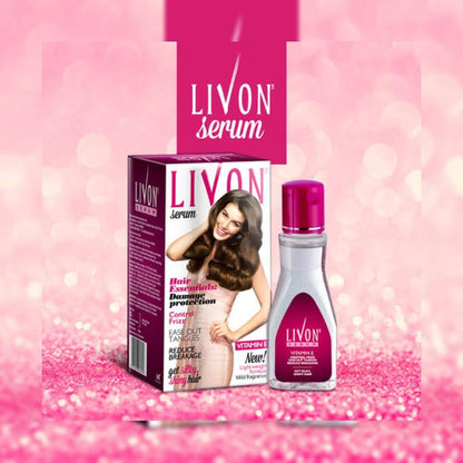 Livon Hair Serum - 50ml Anti-Dandruff &amp; Anti-Hair Fall Formula for All Hair Types