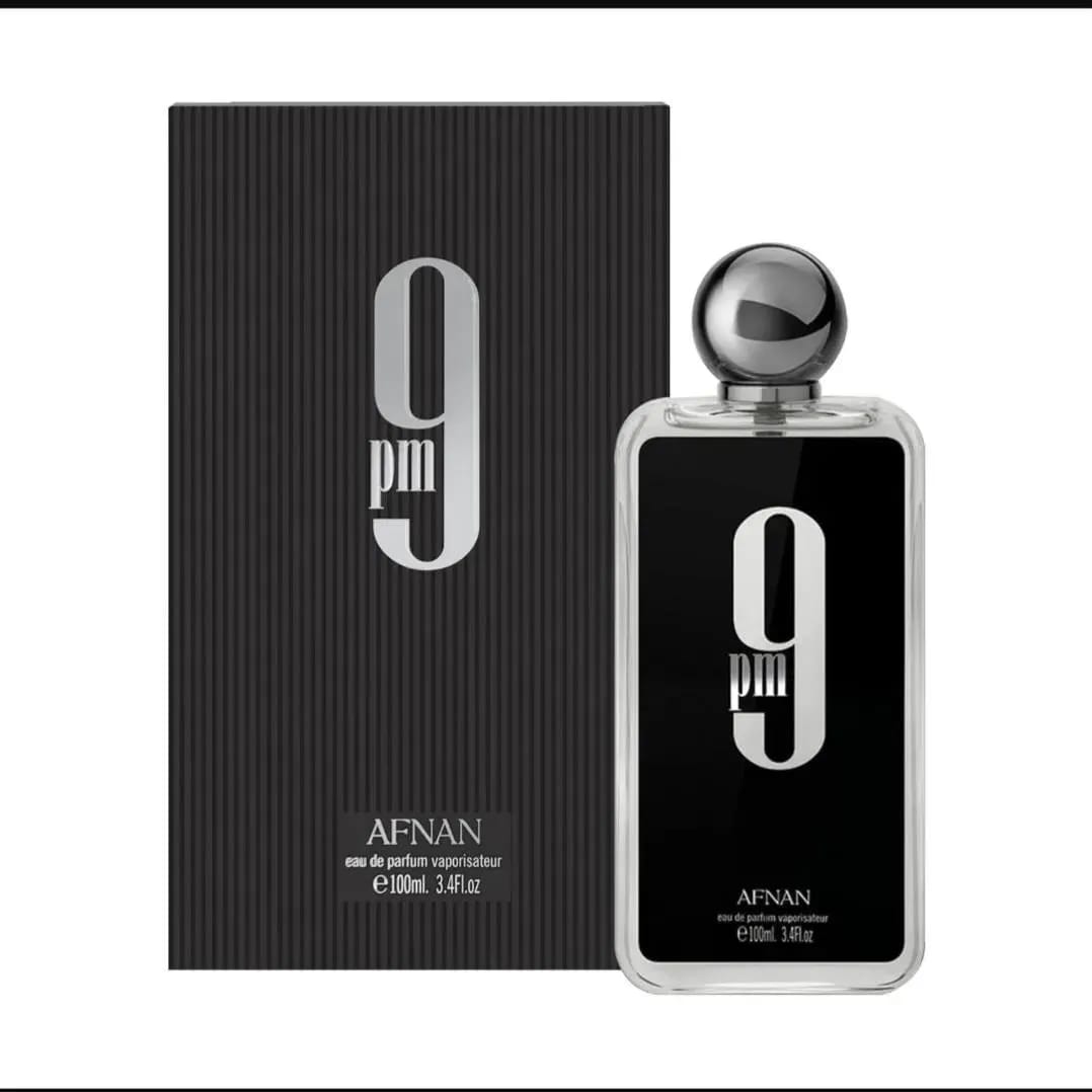 9pm Unisex Floral Perfume 100ml Alcohol Free Black