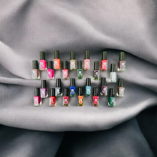 24-Piece Peel Off Nail Polish Set with Smooth Coverage
