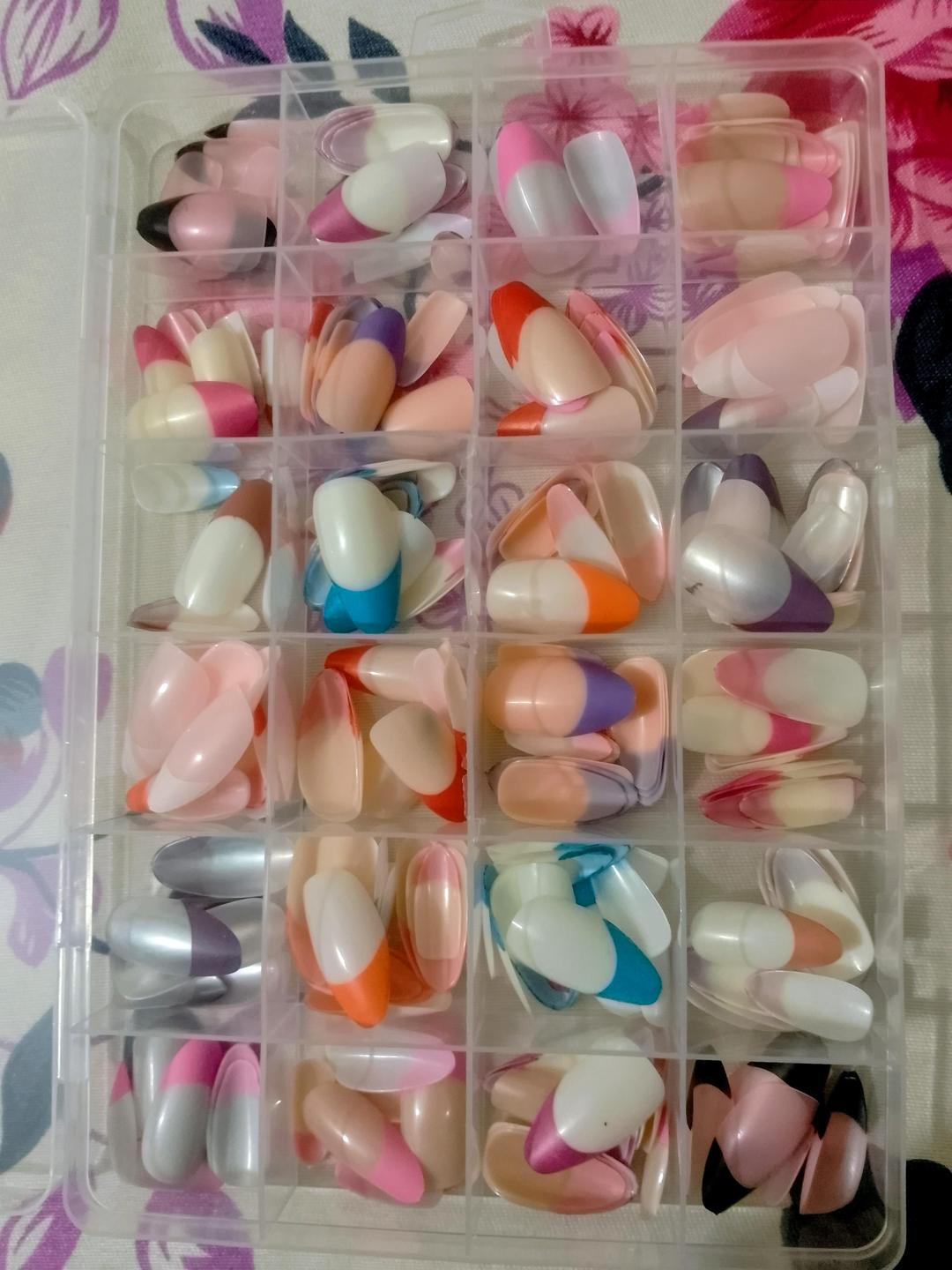 288 Pcs French Fake Nails ABS Smooth Coverage