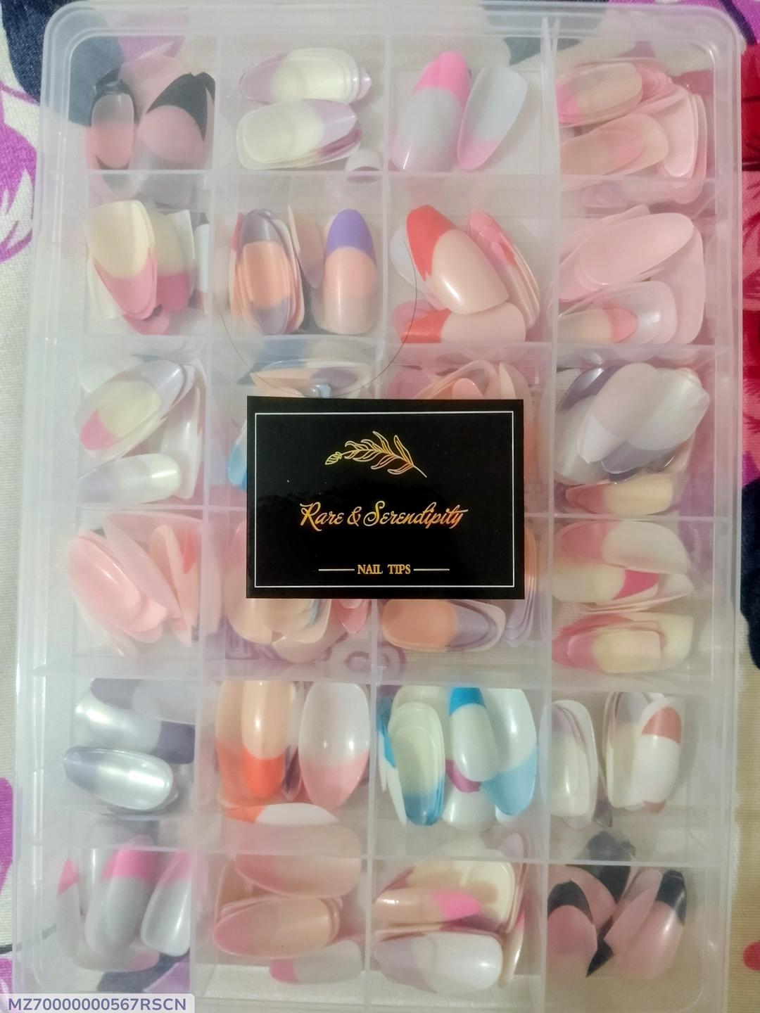 288 Pcs French Fake Nails ABS Smooth Coverage