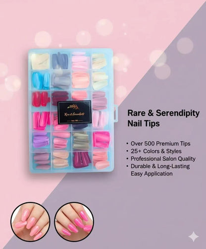 Nail Tips Set 24 Colors Professional Salon Quality
