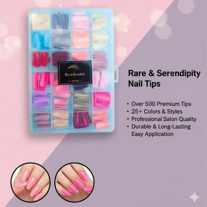 Nail Tips Set 24 Colors Professional Salon Quality