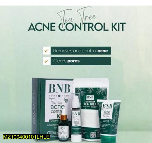 Tea Tree Acne Control Kit 4-Step Natural Skin Care