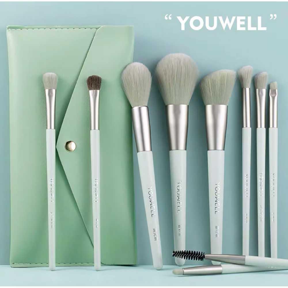7 Pcs Synthetic Makeup Brushes Set With Pouch