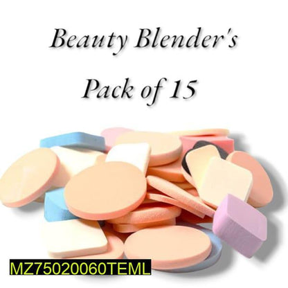 Beauty Blenders Pack of 15 for Flawless Makeup