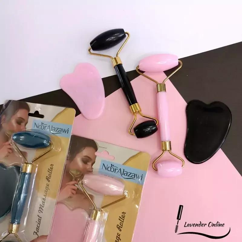 Anti-Aging Jade Roller &amp; Gua Sha Set Multicolor
