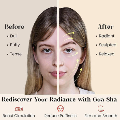 Anti-Aging Jade Roller &amp; Gua Sha Set Multicolor