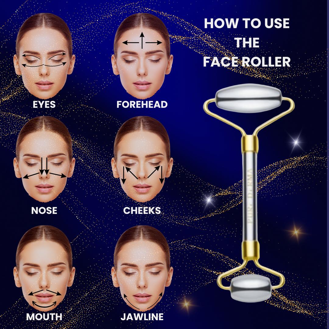 Anti-Aging Jade Roller &amp; Gua Sha Set Multicolor