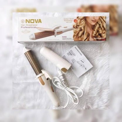 Nova 2-in-1 Hair Straightener &amp; Curler White