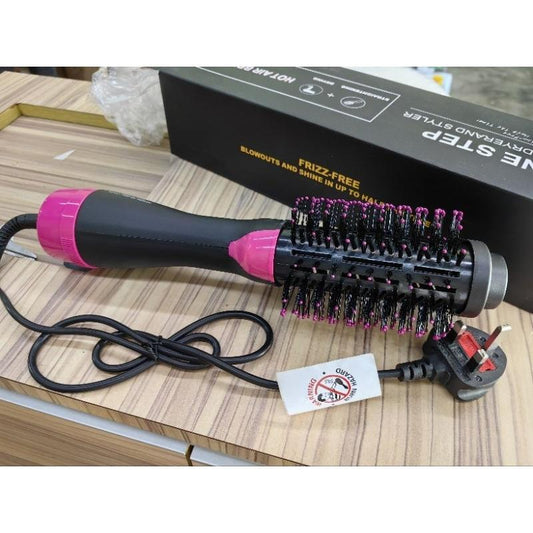 3-in-1 Hair Dryer Brush with Comb &amp; Curler