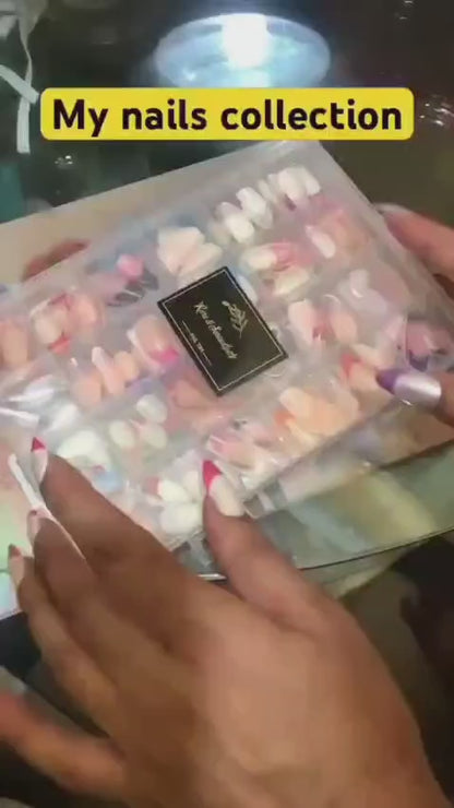 288 Pcs French Fake Nails ABS Smooth Coverage