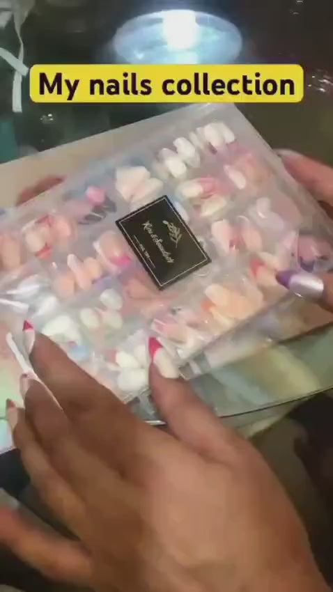 288 Pcs French Fake Nails ABS Smooth Coverage